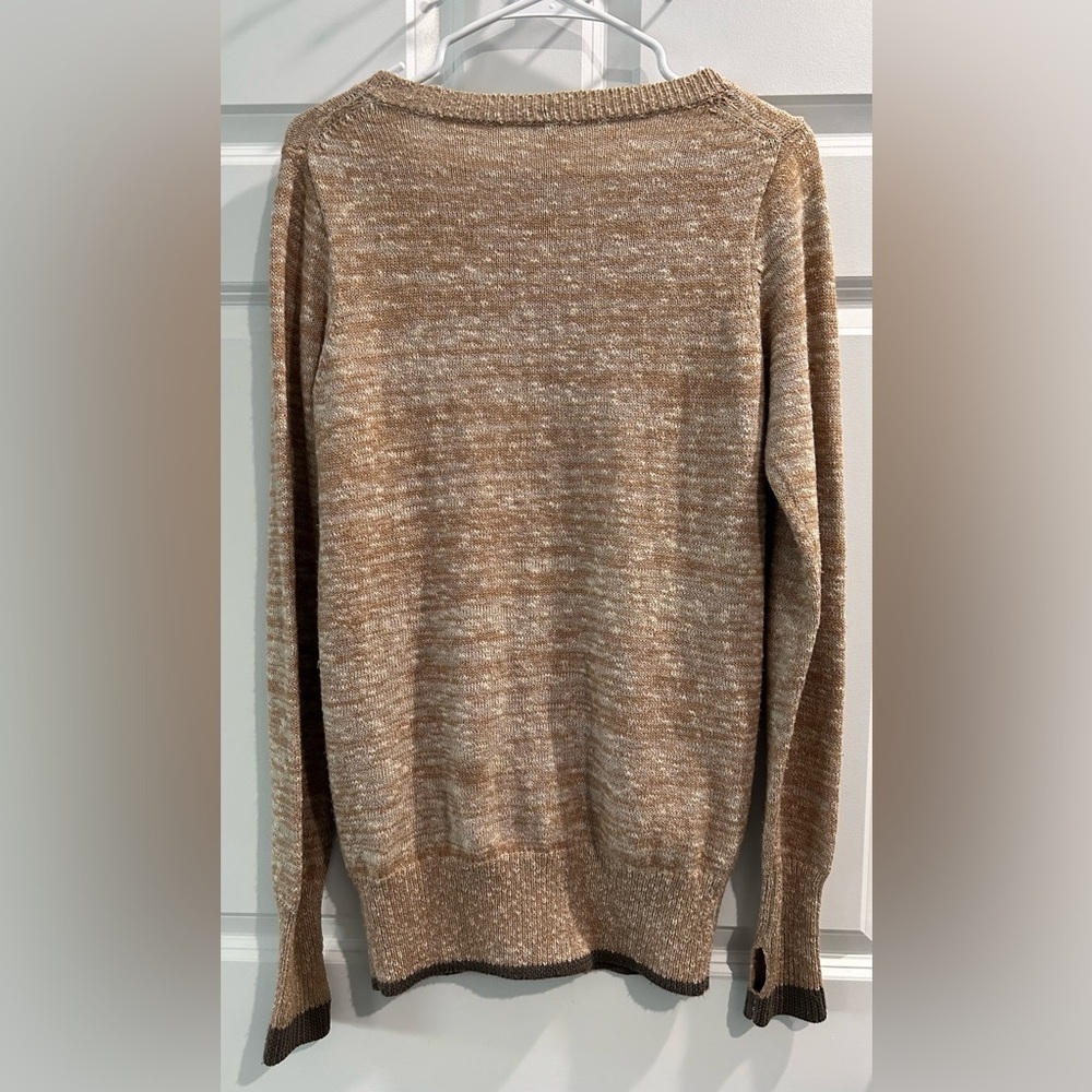 Free People Women’s Full Zip Knitted Sweater Size S Oversized Boho Thumb Holes - Picture 2 of 10
